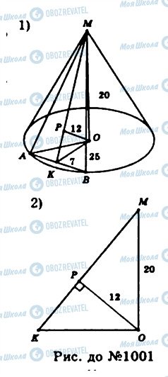 ГДЗ Геометрія 11 клас сторінка 1001