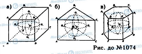 ГДЗ Геометрія 11 клас сторінка 1074