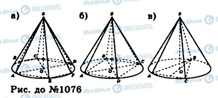 ГДЗ Геометрія 11 клас сторінка 1076