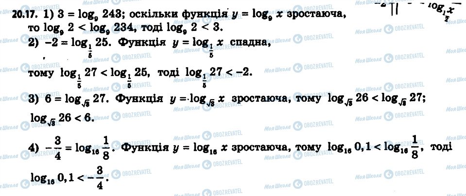 ГДЗ Алгебра 11 клас сторінка 17