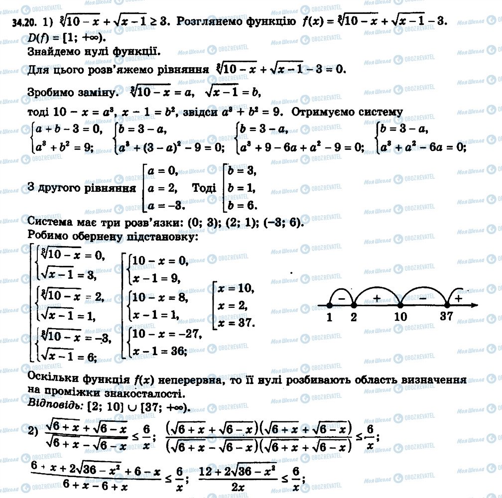 ГДЗ Алгебра 11 клас сторінка 20
