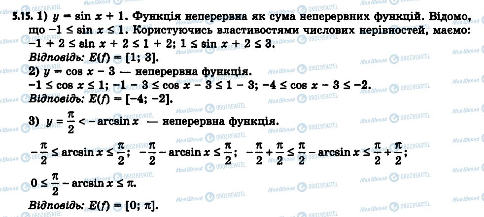 ГДЗ Алгебра 11 клас сторінка 15