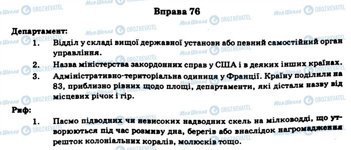 ГДЗ Українська мова 11 клас сторінка 76