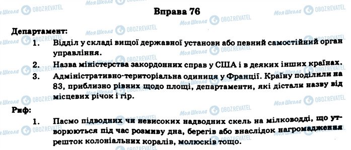 ГДЗ Укр мова 11 класс страница 76