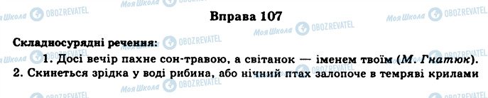 ГДЗ Українська мова 11 клас сторінка 107
