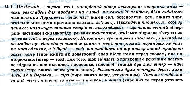 ГДЗ Українська мова 11 клас сторінка 24