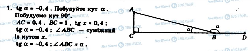 ГДЗ Геометрія 9 клас сторінка 1