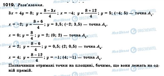 ГДЗ Алгебра 7 класс страница 1019