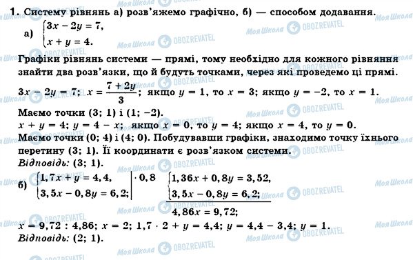 ГДЗ Алгебра 7 класс страница 1