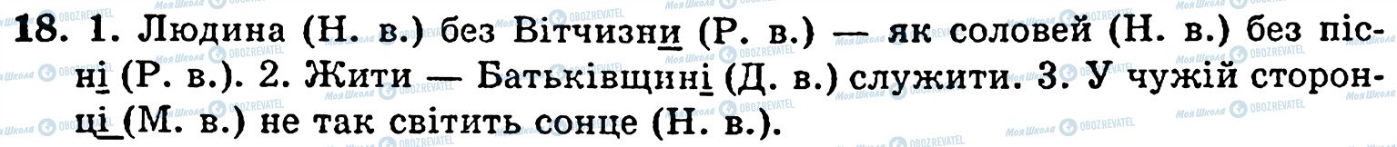 ГДЗ Укр мова 5 класс страница 18