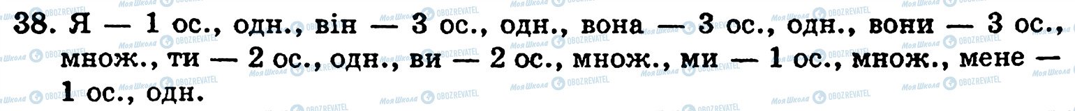 ГДЗ Укр мова 5 класс страница 38