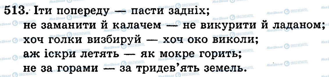 ГДЗ Українська мова 5 клас сторінка 513