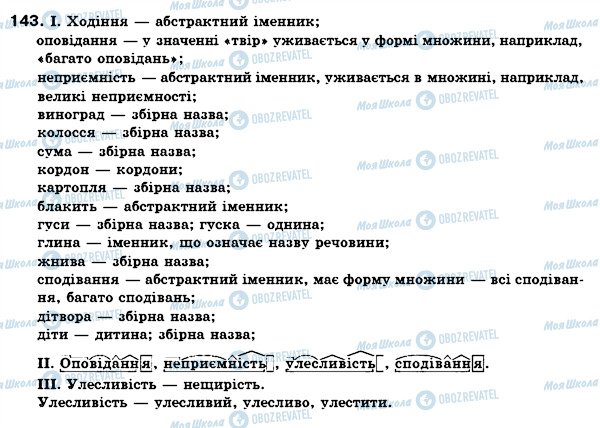 ГДЗ Укр мова 6 класс страница 143