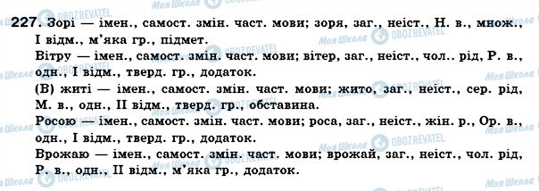 ГДЗ Українська мова 6 клас сторінка 227