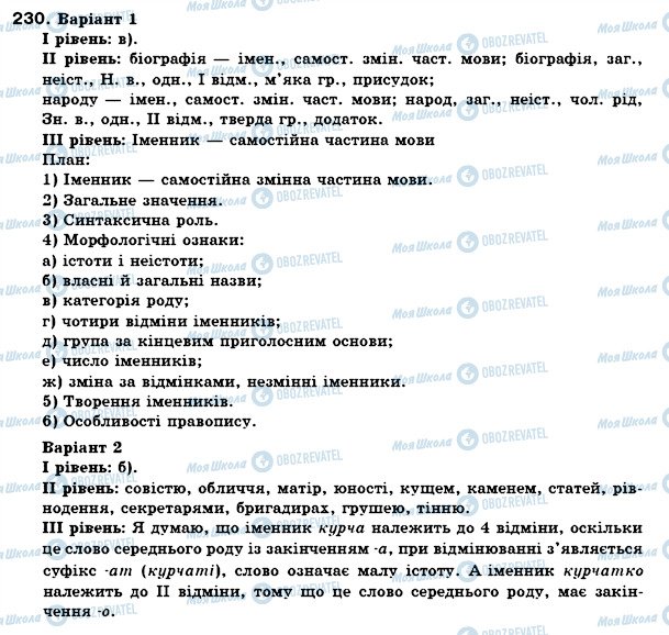 ГДЗ Українська мова 6 клас сторінка 230