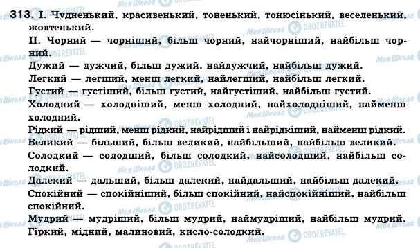 ГДЗ Укр мова 6 класс страница 313