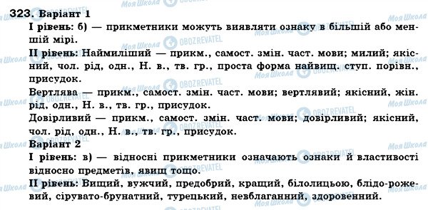 ГДЗ Укр мова 6 класс страница 323