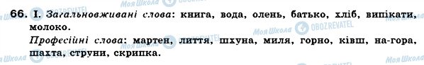 ГДЗ Українська мова 6 клас сторінка 66