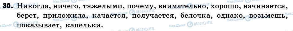 ГДЗ Російська мова 6 клас сторінка 30