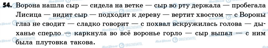 ГДЗ Російська мова 6 клас сторінка 54