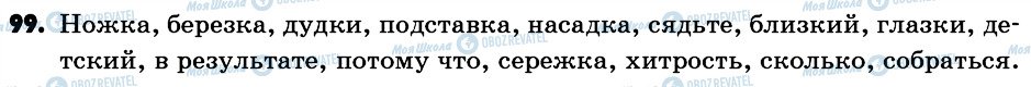 ГДЗ Російська мова 6 клас сторінка 99