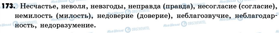 ГДЗ Російська мова 6 клас сторінка 173