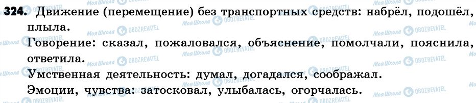 ГДЗ Російська мова 6 клас сторінка 324