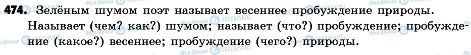 ГДЗ Російська мова 6 клас сторінка 474