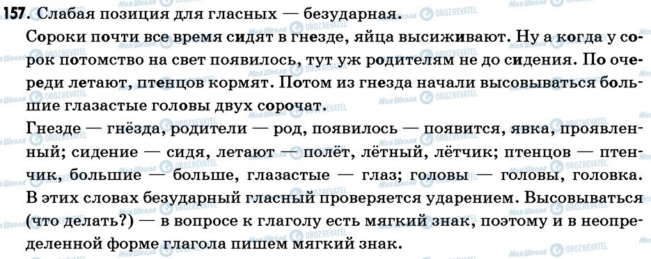 ГДЗ Російська мова 6 клас сторінка 157