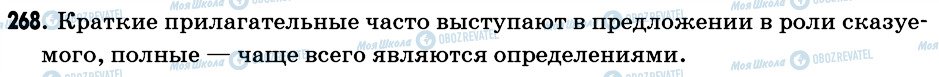 ГДЗ Російська мова 6 клас сторінка 268