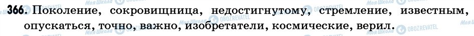 ГДЗ Російська мова 6 клас сторінка 366