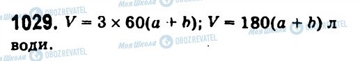 ГДЗ Алгебра 7 клас сторінка 1029