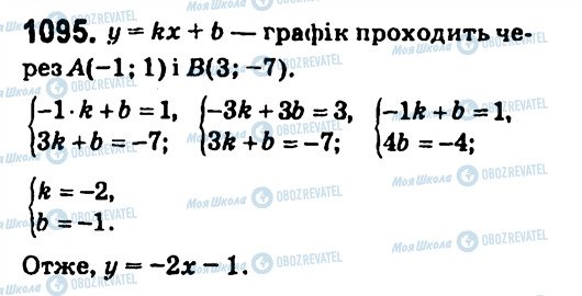 ГДЗ Алгебра 7 класс страница 1095