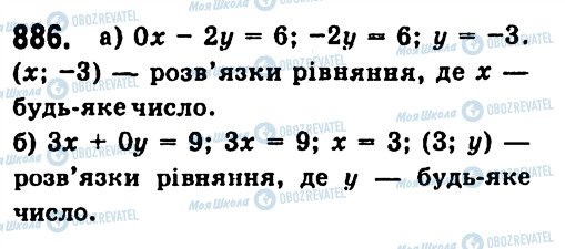 ГДЗ Алгебра 7 класс страница 886