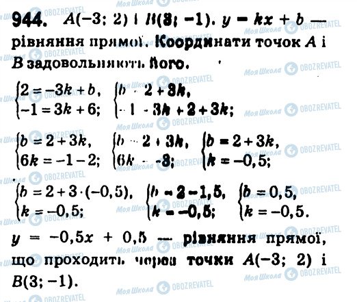 ГДЗ Алгебра 7 клас сторінка 944