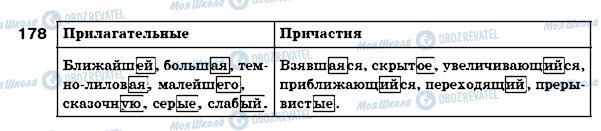 ГДЗ Російська мова 7 клас сторінка 178