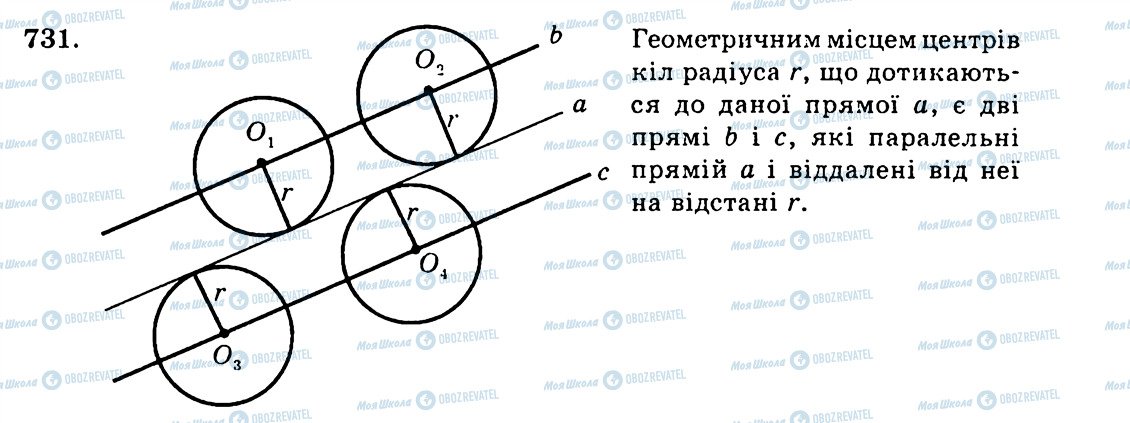 ГДЗ Геометрія 7 клас сторінка 731