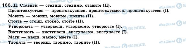 ГДЗ Укр мова 7 класс страница 166