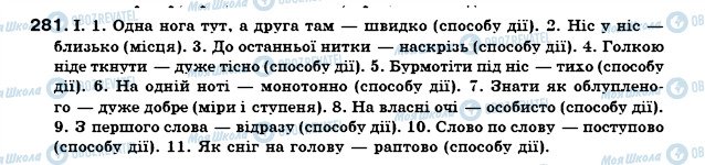ГДЗ Українська мова 7 клас сторінка 281