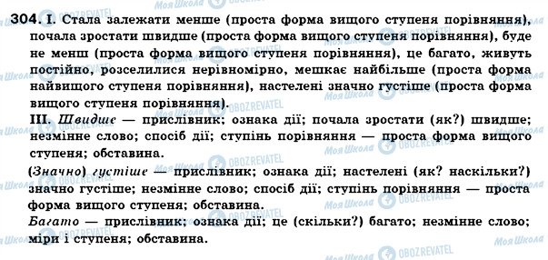 ГДЗ Українська мова 7 клас сторінка 304