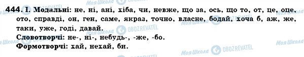 ГДЗ Українська мова 7 клас сторінка 444