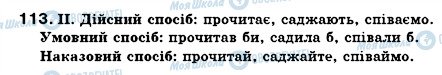 ГДЗ Українська мова 7 клас сторінка 113