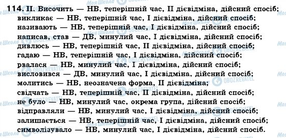 ГДЗ Українська мова 7 клас сторінка 114