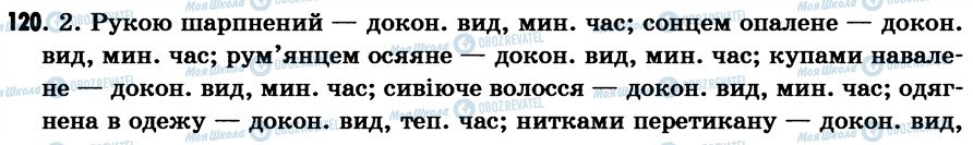 ГДЗ Українська мова 7 клас сторінка 120
