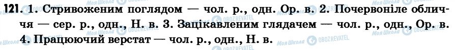ГДЗ Укр мова 7 класс страница 121