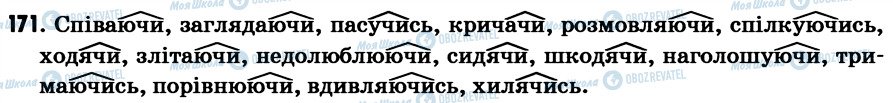 ГДЗ Українська мова 7 клас сторінка 171