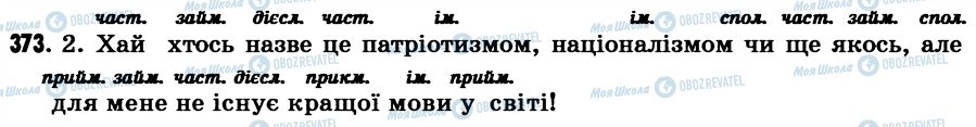 ГДЗ Укр мова 7 класс страница 373