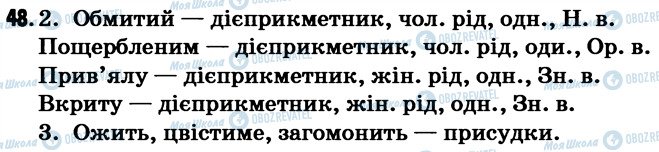 ГДЗ Українська мова 7 клас сторінка 48