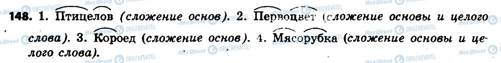 ГДЗ Русский язык 6 класс страница 148