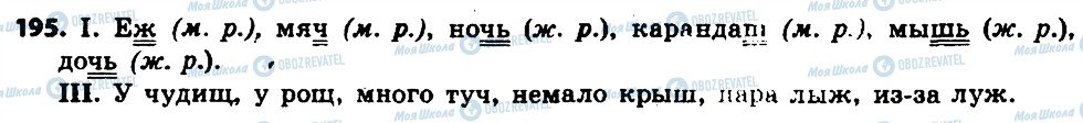 ГДЗ Російська мова 6 клас сторінка 195